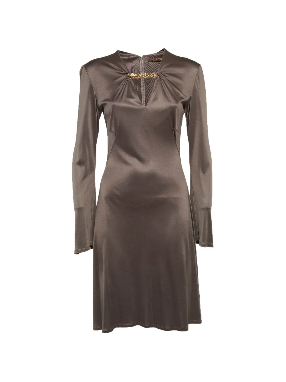 Roberto Cavalli Vintage ruched mini dress - Marrone