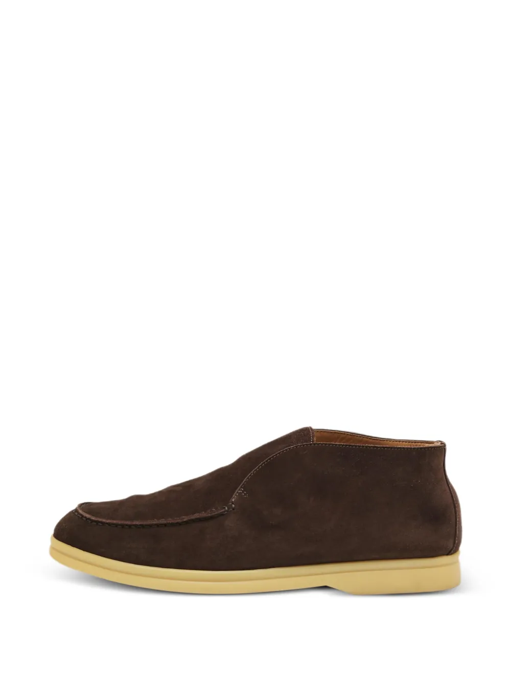 Loro Piana Pre-Owned Open Walk suede ankle boots - Marrone