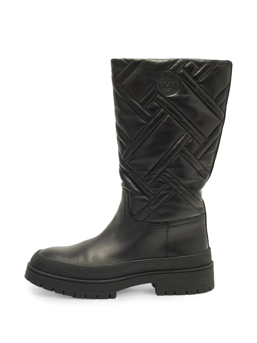 Hermès Pre-Owned Fuji quilted mid-calf boots - Schwarz