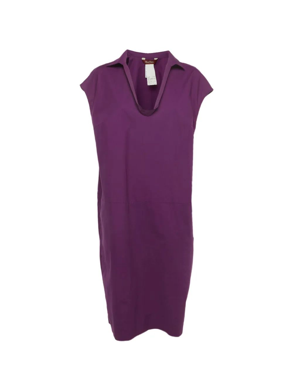 Pre-owned Max Mara Sleeveless Midi Dress In Purple