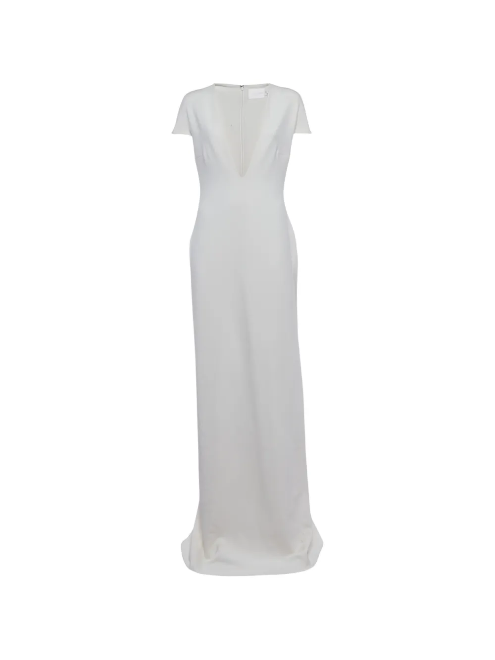 Solace London Mason stretch-crepe maxi dress - Bianco