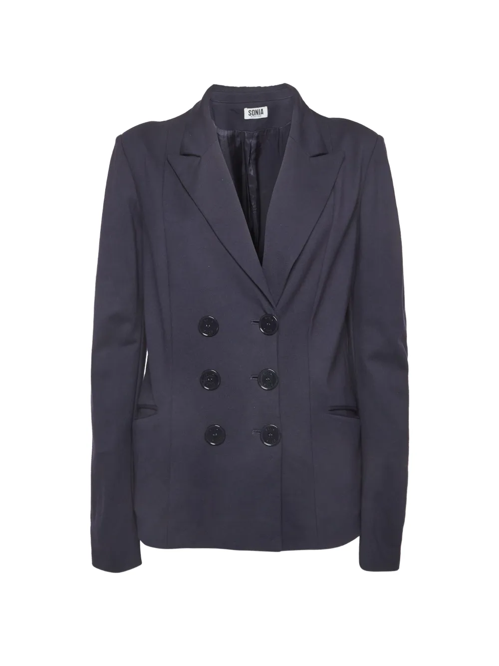 Sonia Rykiel Pre-Owned blazer à boutonnière croisée - Bleu Sonia Rykiel Pre-Owned blazer à boutonnière croisée - Bleu