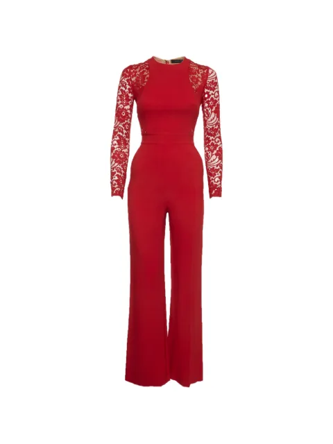 Elie Saab lace-panel jumpsuit