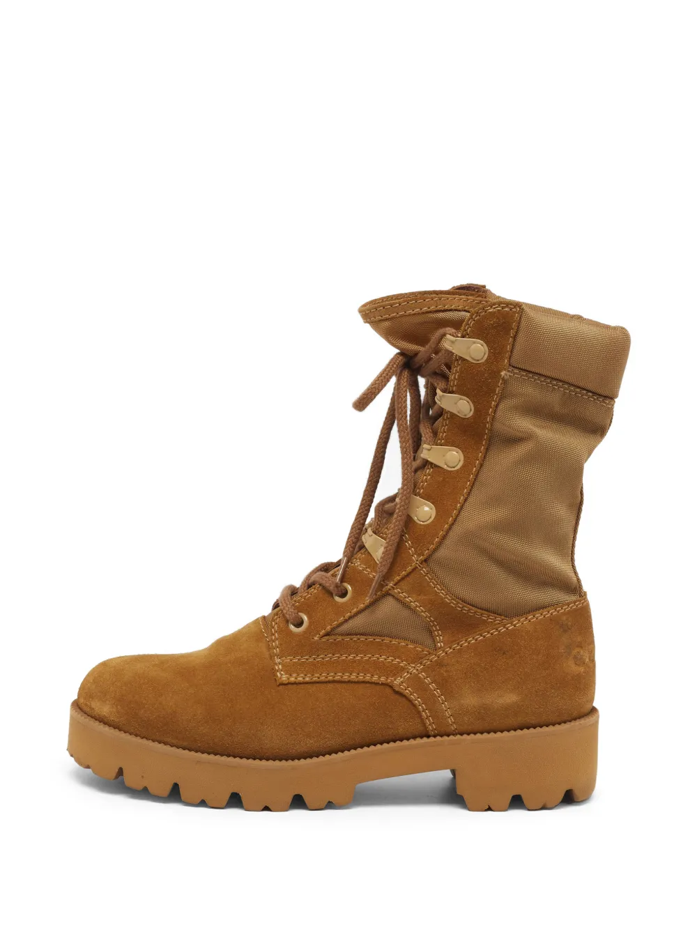 Celine Pre-Owned Duty combat boots - Marrone