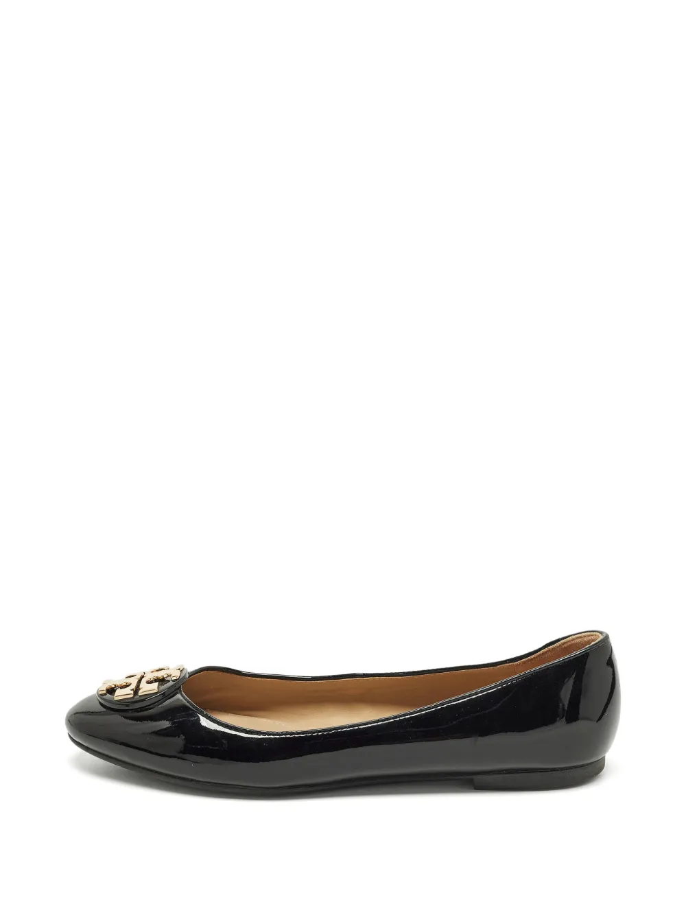 Tory Burch Claire patent leather ballet flats - Nero