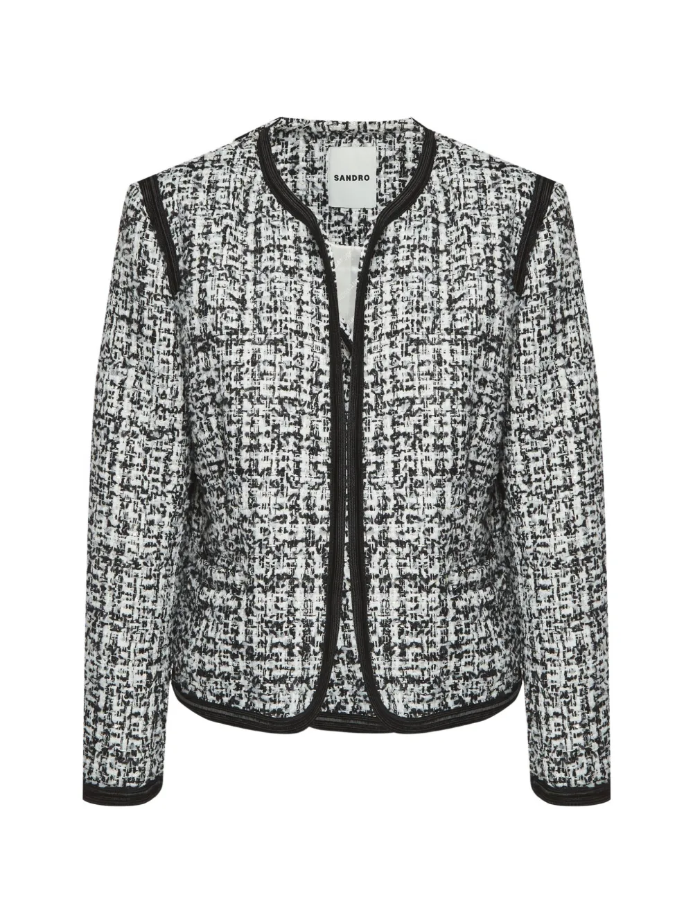 SANDRO sequin-embellished tweed jacket - Bianco