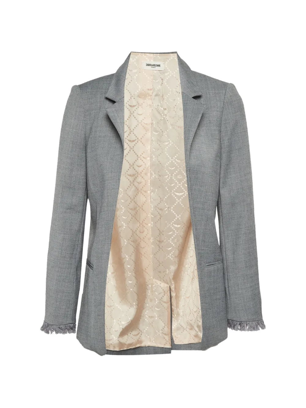 Zadig&Voltaire blazer Volly Frange en jacquard - Gris Zadig&Voltaire blazer Volly Frange en jacquard - Gris
