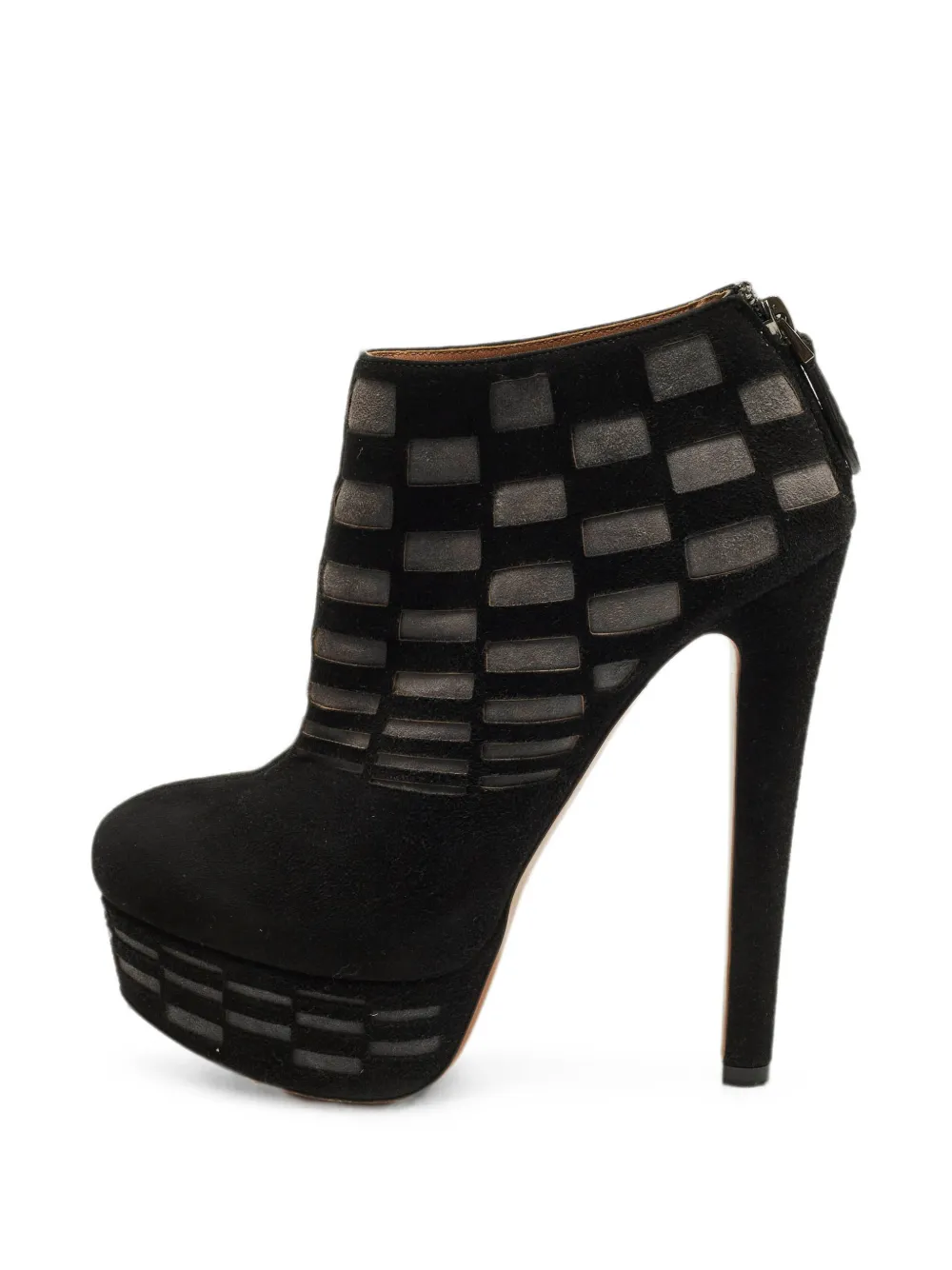 Alaïa Pre-Owned platform ankle boots - Black