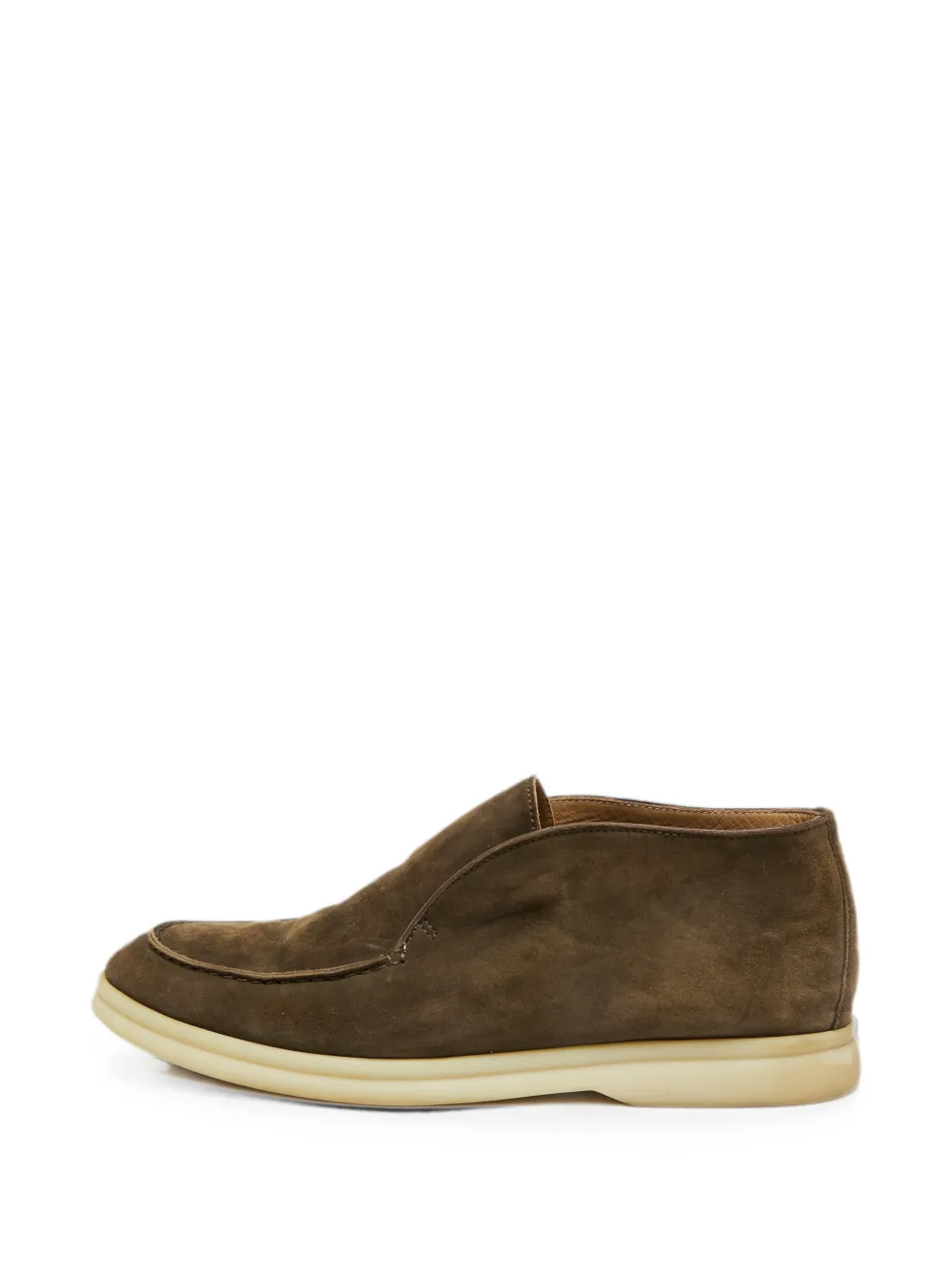 Loro Piana Pre-Owned Open Walk suede ankle boots - Grün