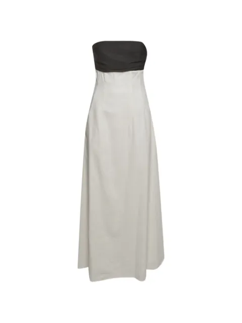 Anna Quan Marcia strapless cotton maxi dress