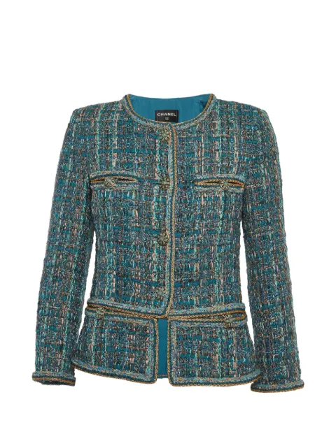 CHANEL Pre-Owned 2019 Pre-Fall Métiers d'Art Egypt chain-trim tweed jacket