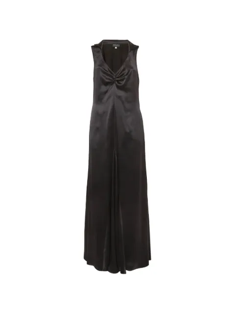 Giorgio Armani Pre-Owned sleeveless flared silk maxi dress