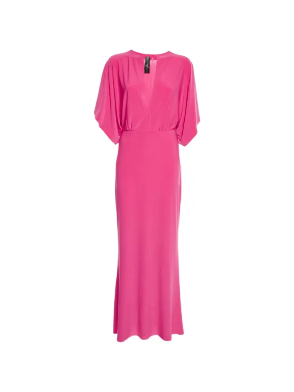 norma kamali dress pink Norma Kamali Vintage Obie Jersey Maxi Dress | Pink