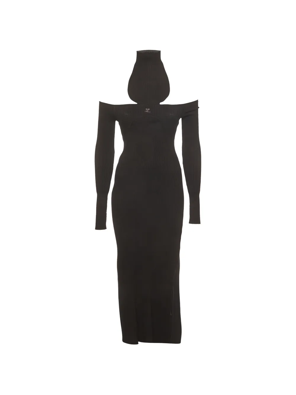 Courrèges Pre-Owned off-shoulder maxi dress - Nero