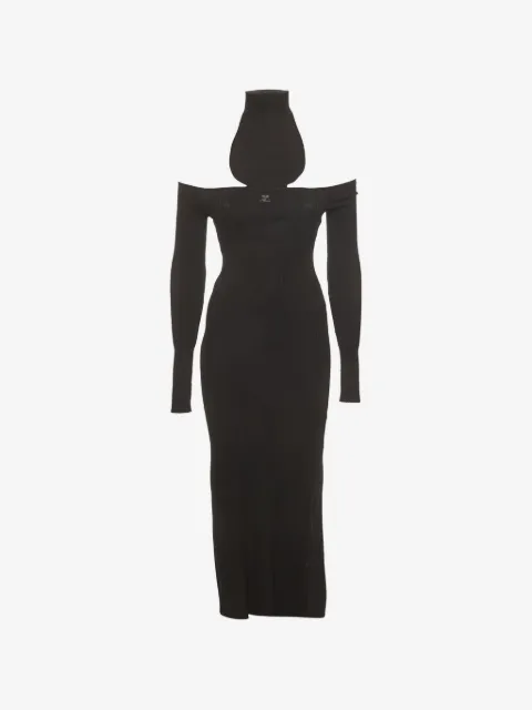 Courrèges Pre-Owned off-shoulder maxi dress