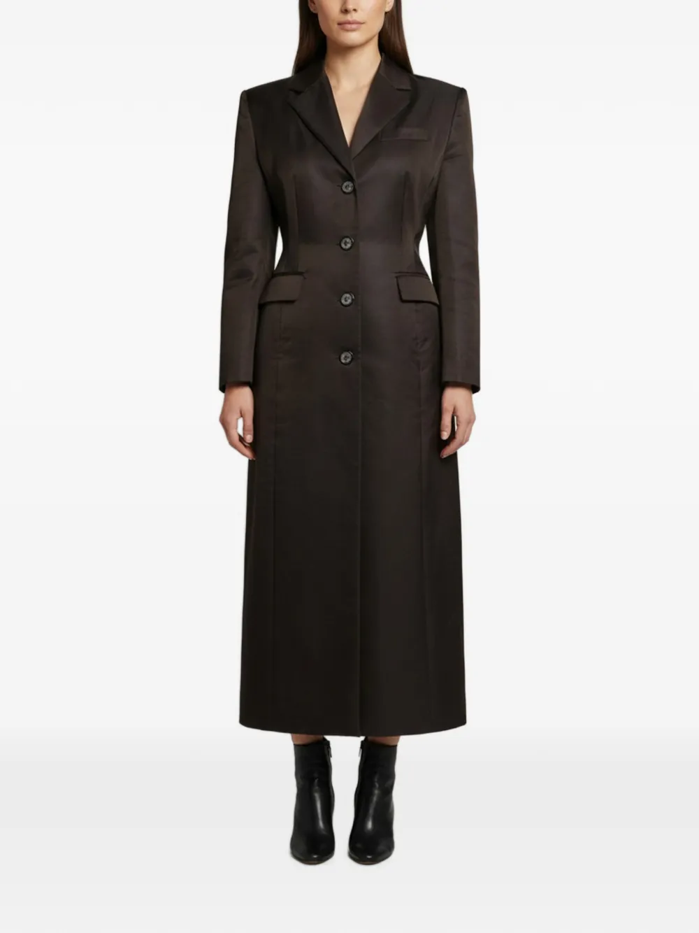 Magda Butrym single-breasted wool coat - Nero