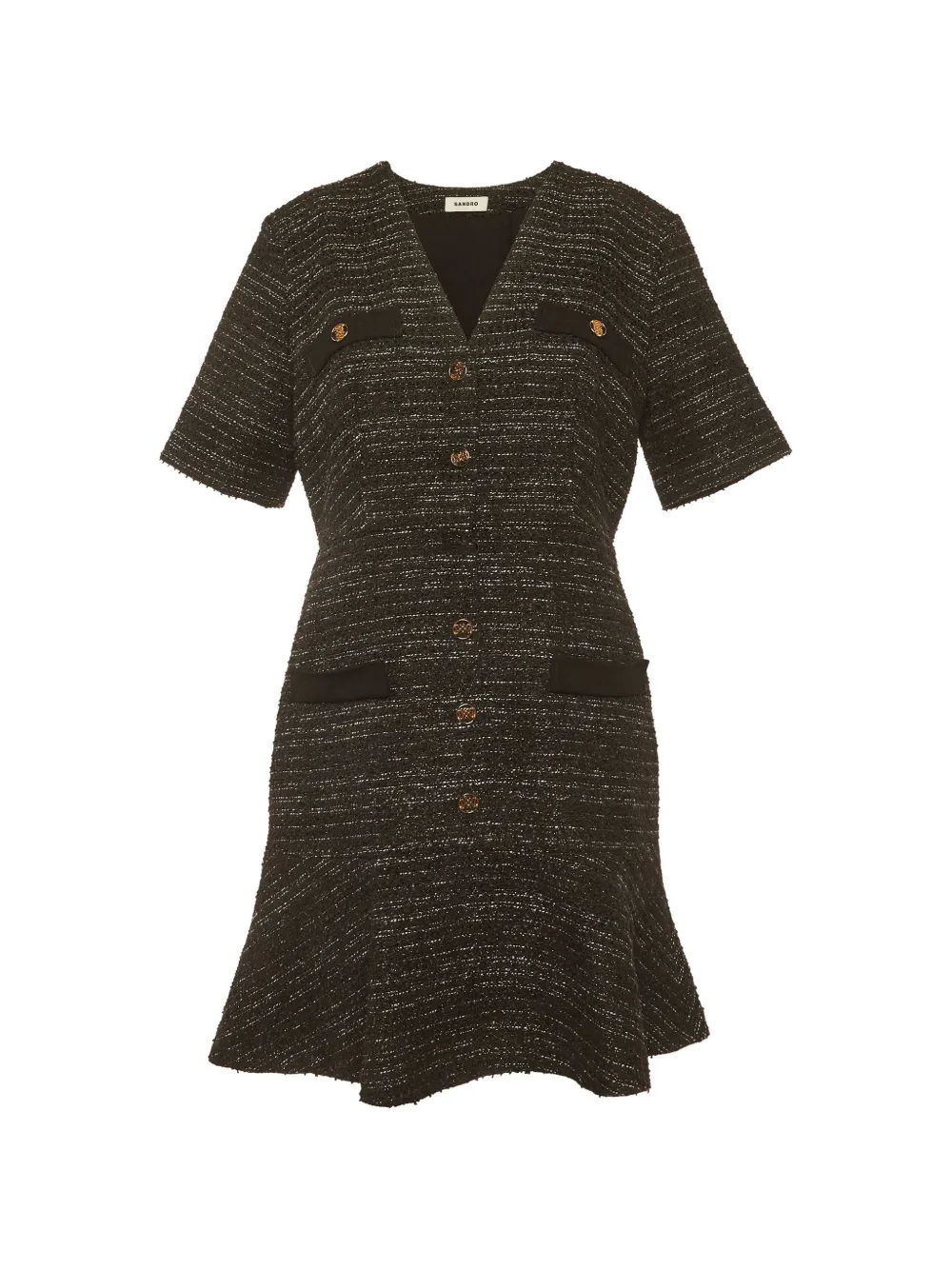 SANDRO Gwendoline mini dress - Nero
