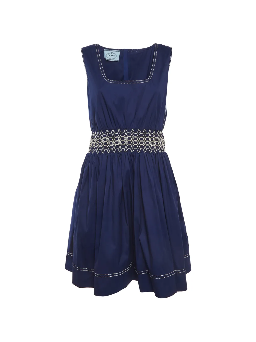 Prada Pre-Owned sleeveless mini dress - Blu
