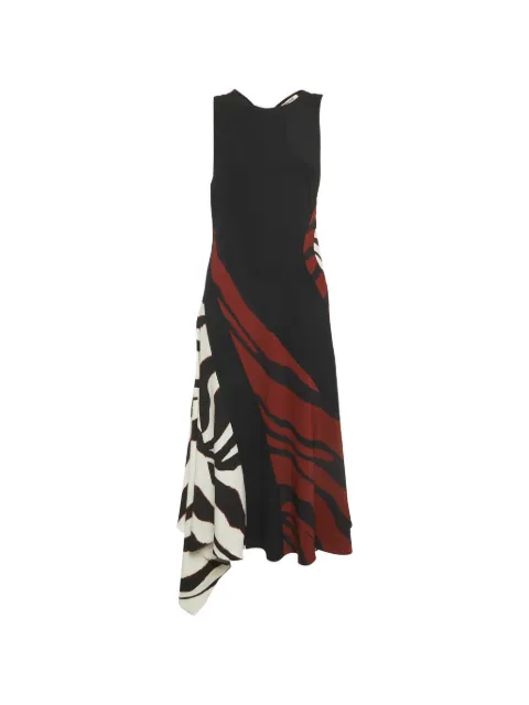 Roberto Cavalli Vintage zebra-print asymmetric dress