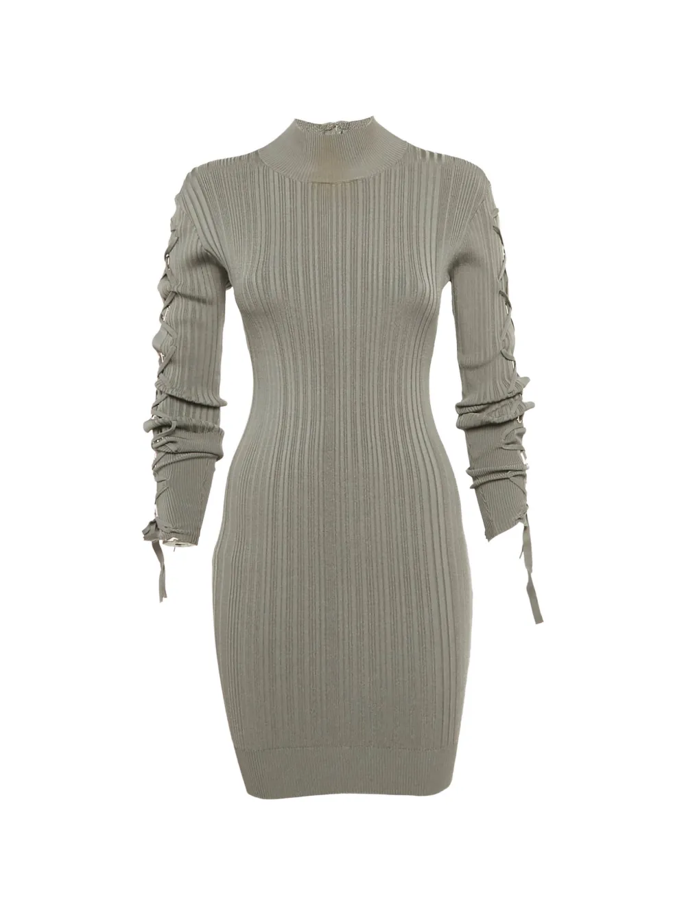 Herve Leger rib-knit mini dress - Grigio