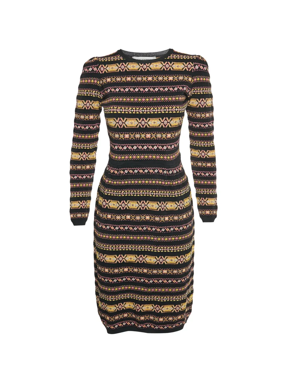 Valentino Garavani Pre-Owned striped midi dress - Nero