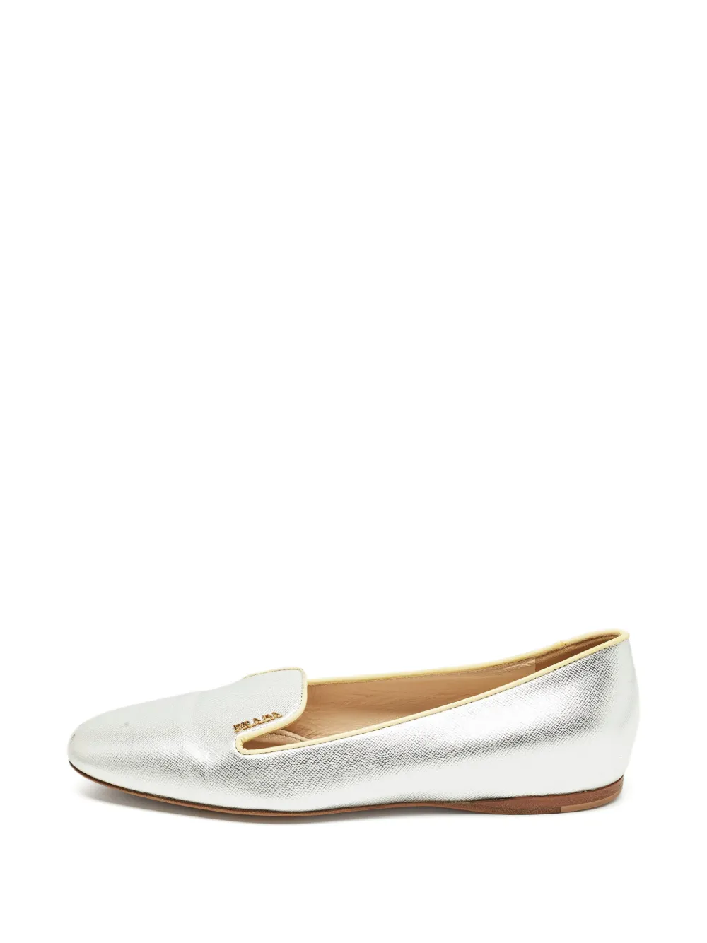 Prada Pre-Owned leather loafers - Argento