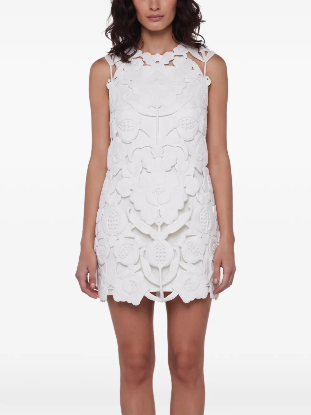 Valentino Garavani Pre-Owned Abito corto a fiori - Bianco