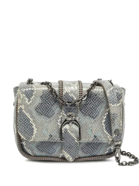 Longchamp Amazone python-embossed crossbody bag