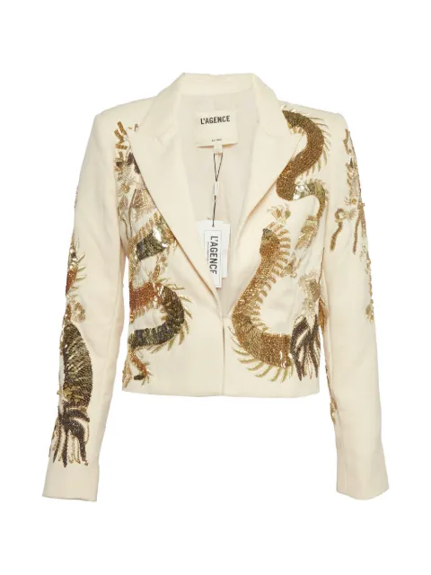 L'Agence Noely sequin dragon blazer