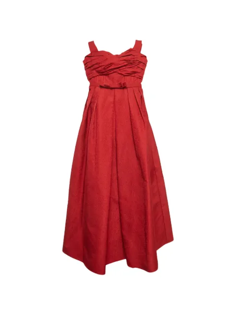 Self-Portrait 2021 textured-jacquard off-shoulder midi dress