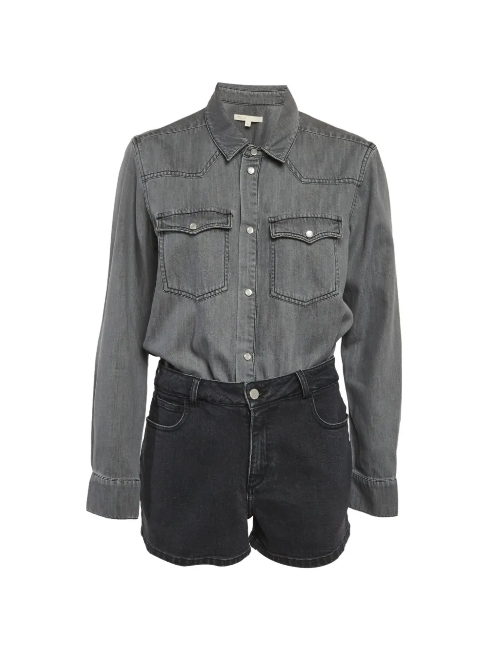 Maje denim playsuit - Grigio