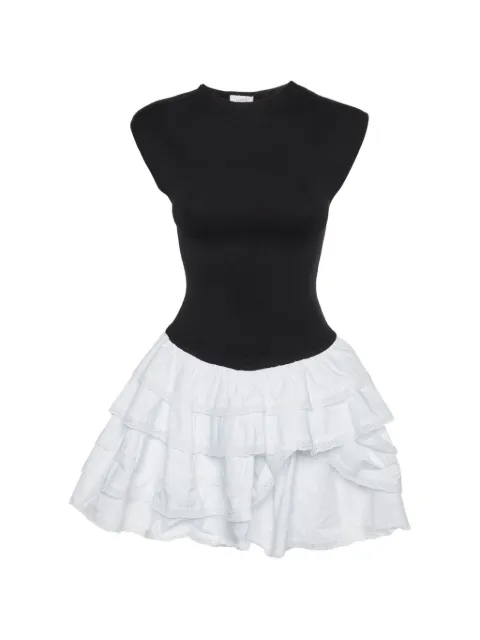 Araminta James Australia ruffle lace-trimmed mini dress