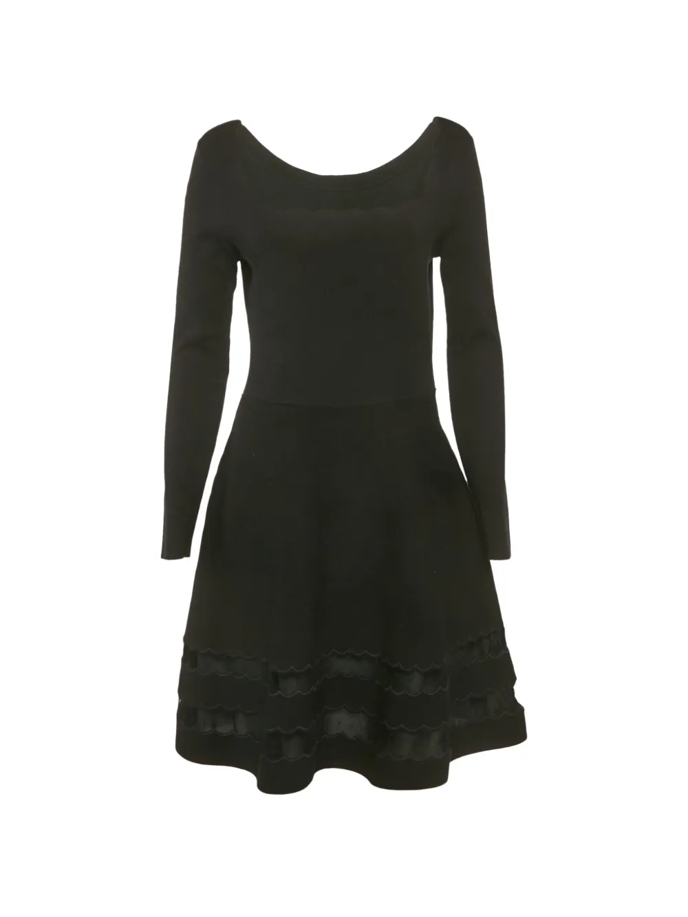 Red Valentino Vintage flared midi dress - Nero