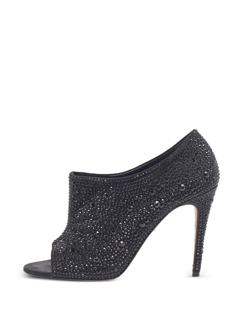 Gina crystal-embellished open-toe sandals - Schwarz