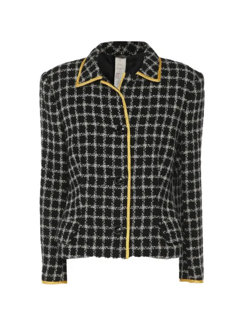 Versace Pre-Owned tweed button-front jacket