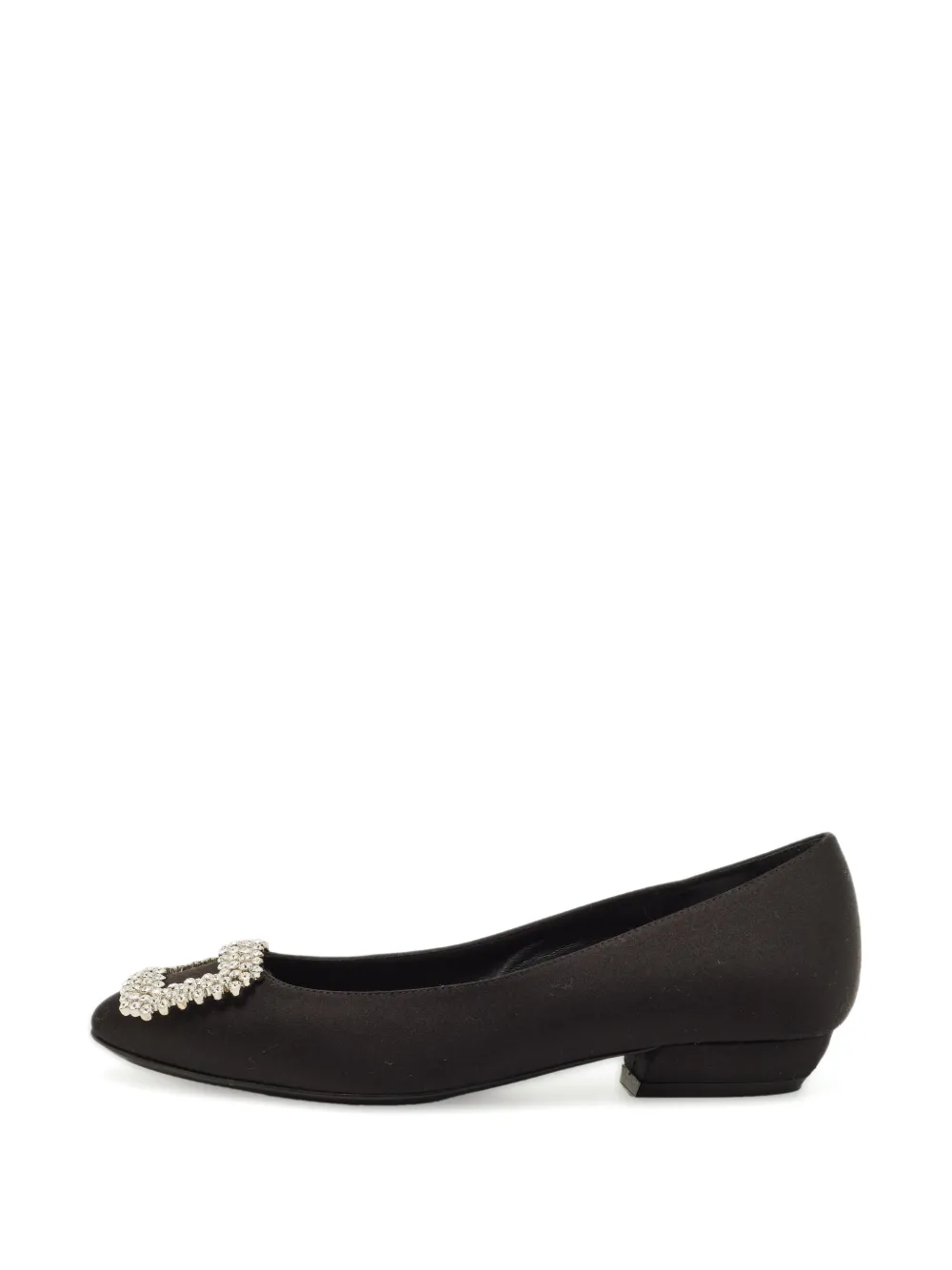 Roger Vivier Vintage Belle Vivier crystal-embellished ballet flats - Schwarz