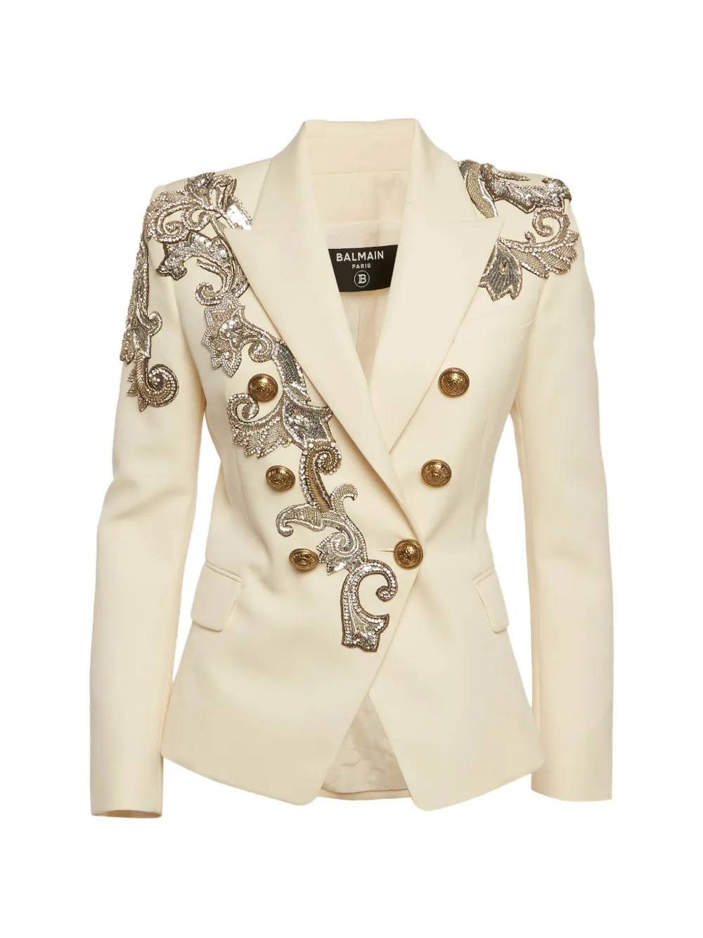 Balmain Pre-Owned Doppelreihiges Sakko mit Verzierung - Nude