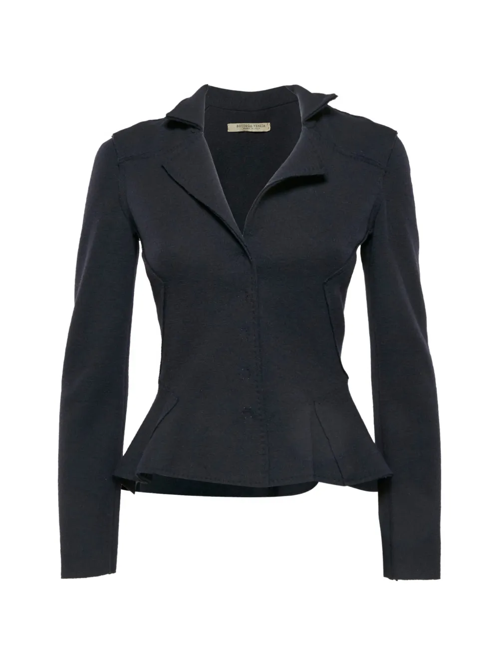 Bottega Veneta Pre-Owned peplum sculpted blazer - Nero