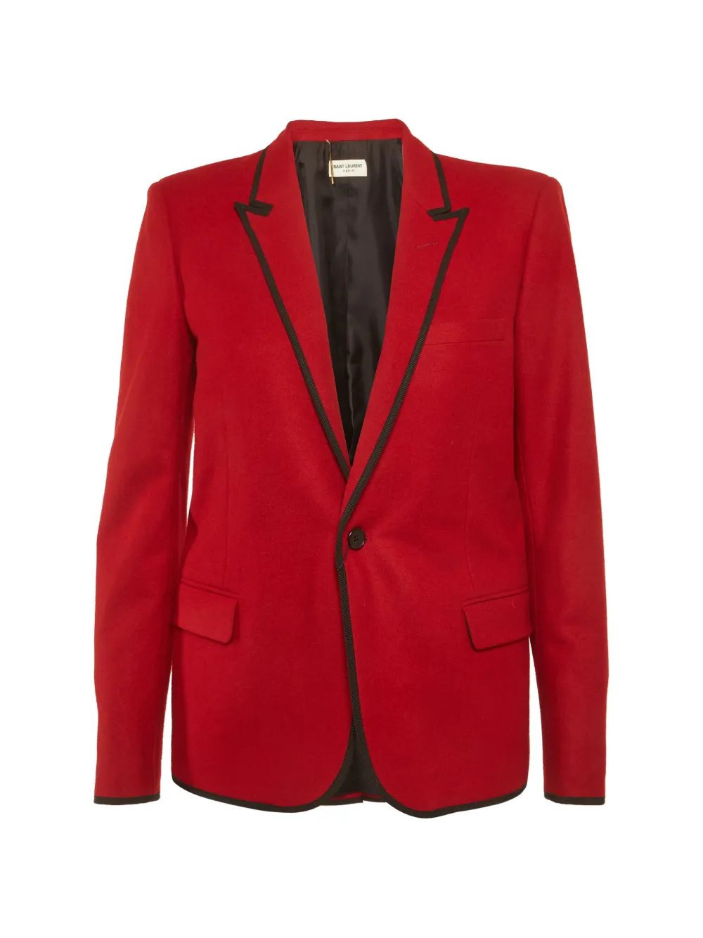 Saint Laurent Pre-Owned single-breasted notched-lapel blazer - Rosso