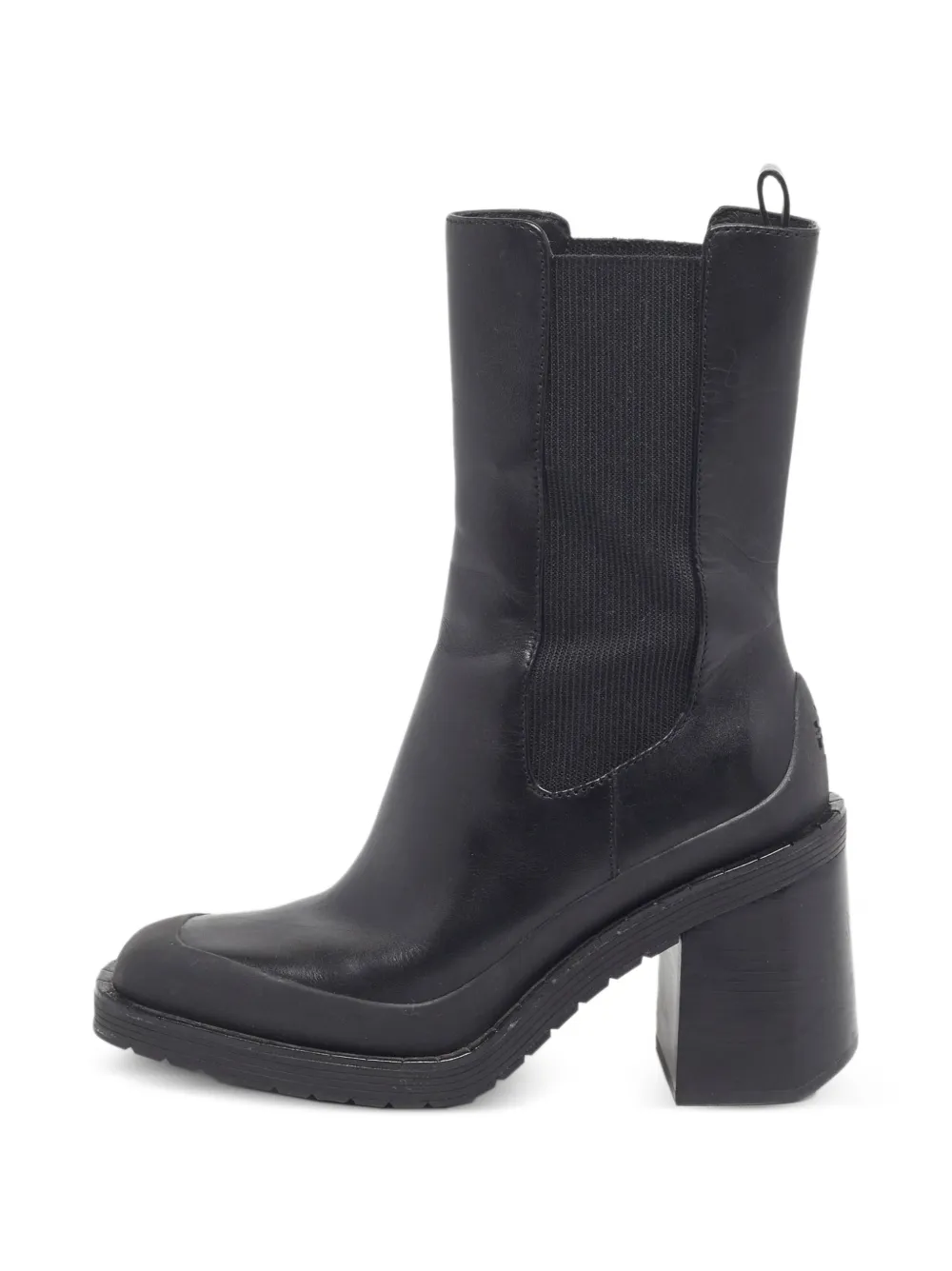 Tory Burch leather heel boots - Schwarz