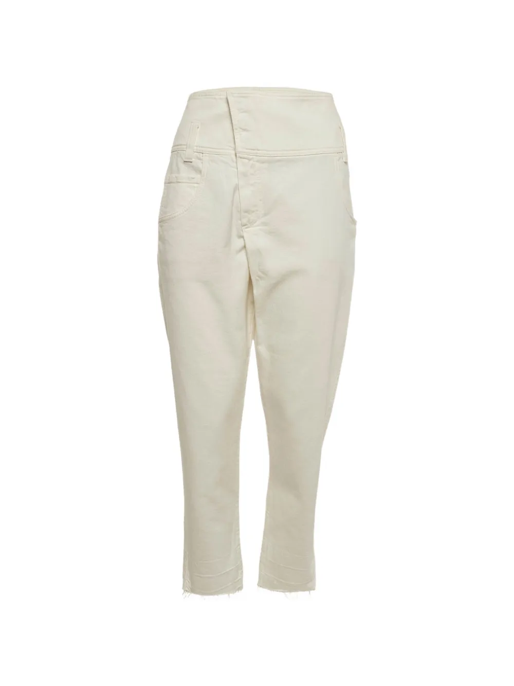 Brunello Cucinelli straight-leg raw-hem jeans - Neutrals