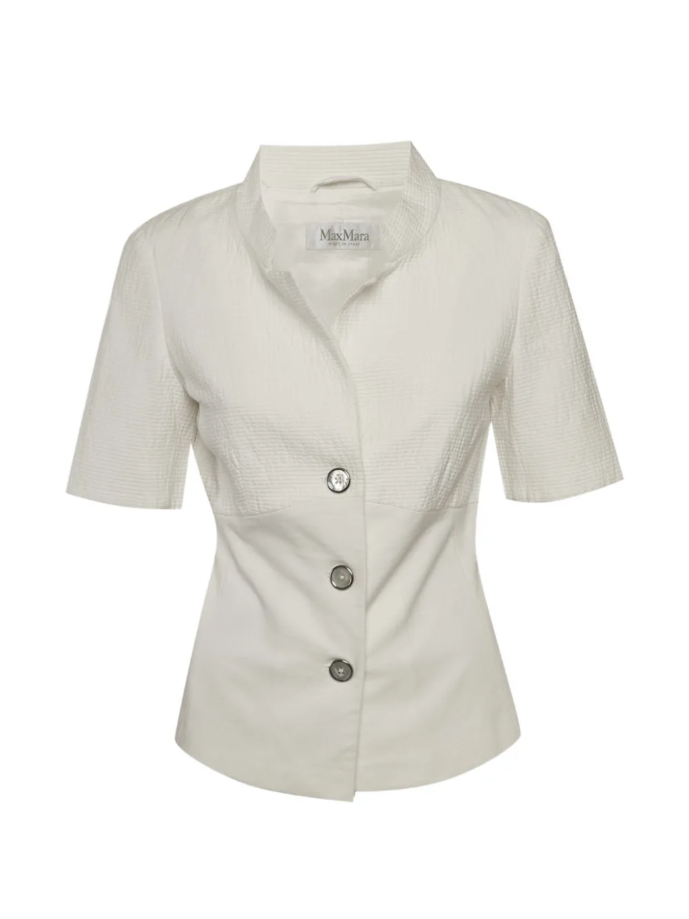 Max Mara short-sleeve panelled top - Toni neutri