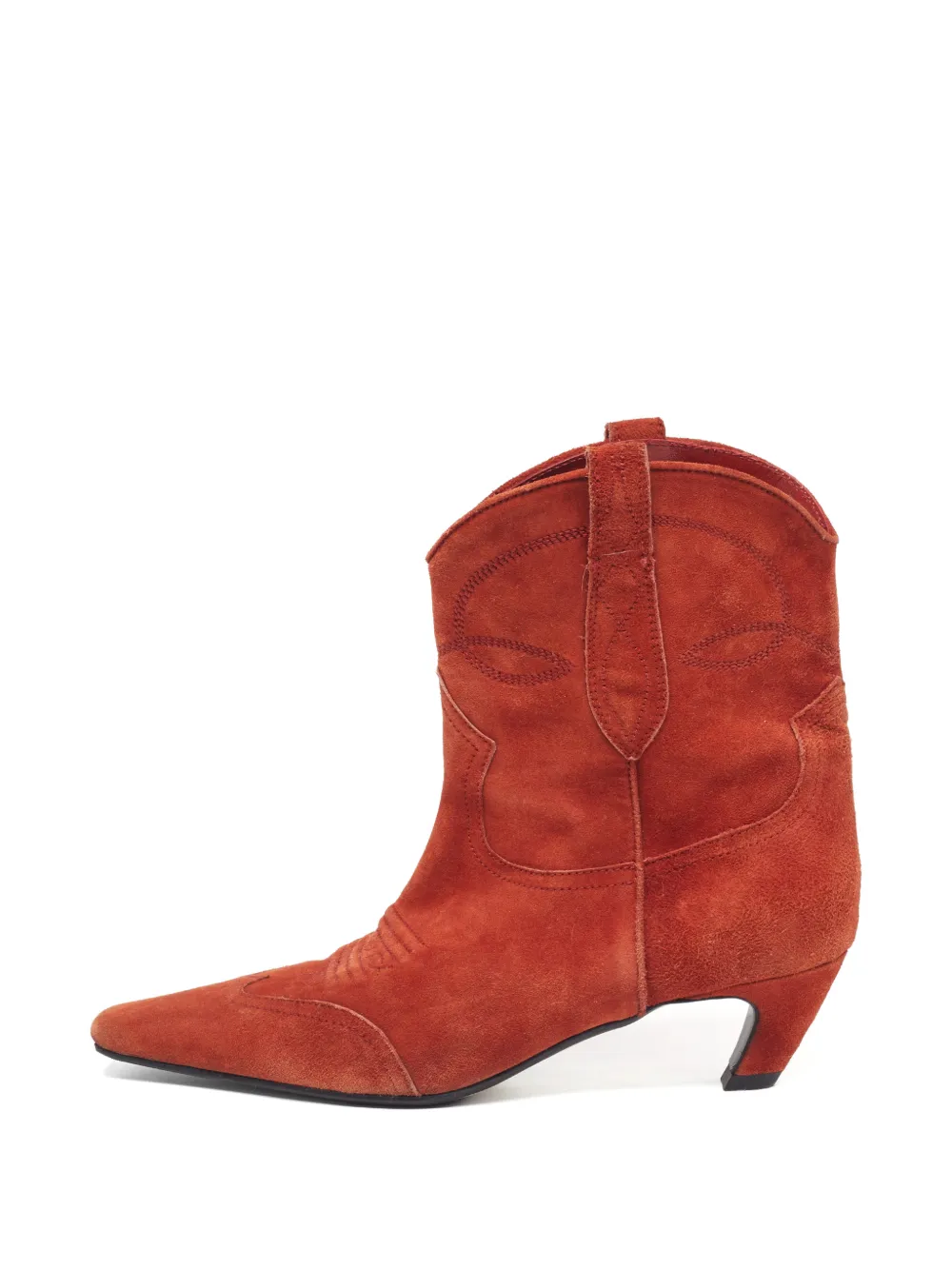 KHAITE Pre-Owned The Marfa suede boots - Orange