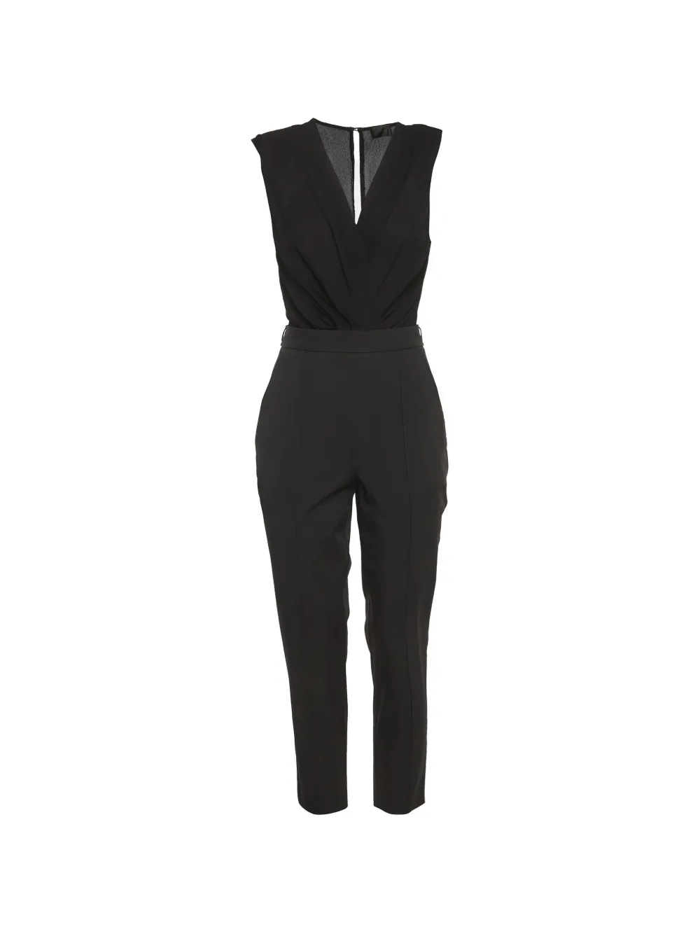 Elisabetta Franchi crepe twill jumpsuit - Nero