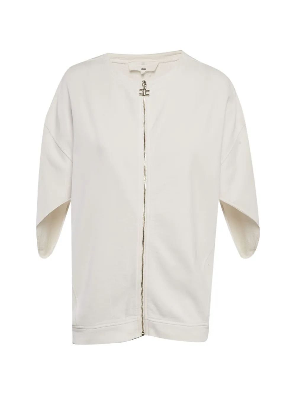 Elisabetta Franchi oversized zip-front jacket - Toni neutri