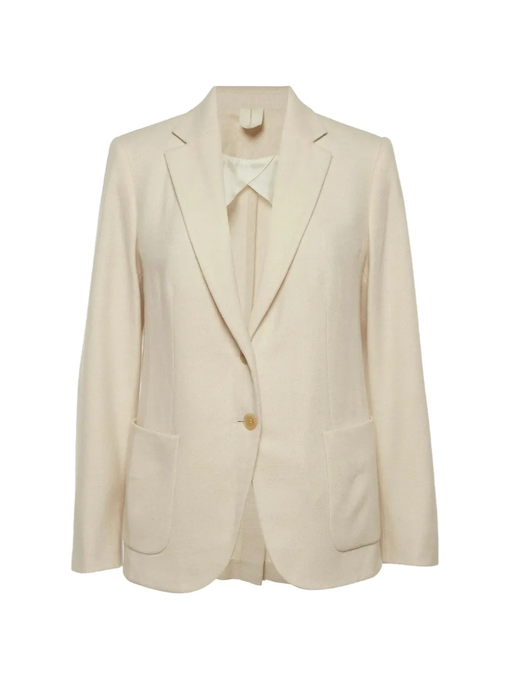 Pre-owned Max Mara Notched Lapels Blazer In Neutral
