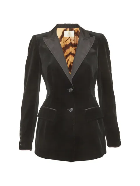 Roberto Cavalli Vintage saco de esmoquin de terciopelo
