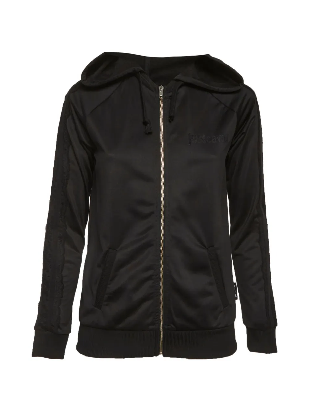 Just Cavalli Vintage zip-up hoodie - Schwarz