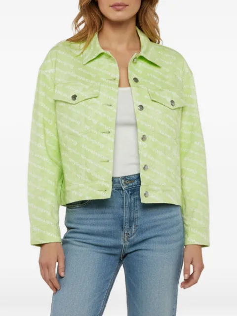 Alexander Wang button-down monogram denim jacket