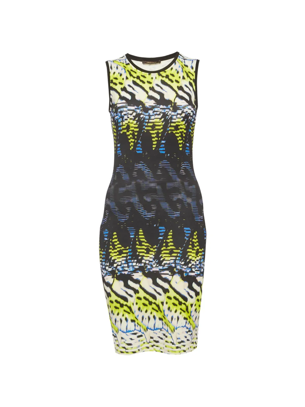 Roberto Cavalli Vintage printed sleeveless mini dress - Giallo